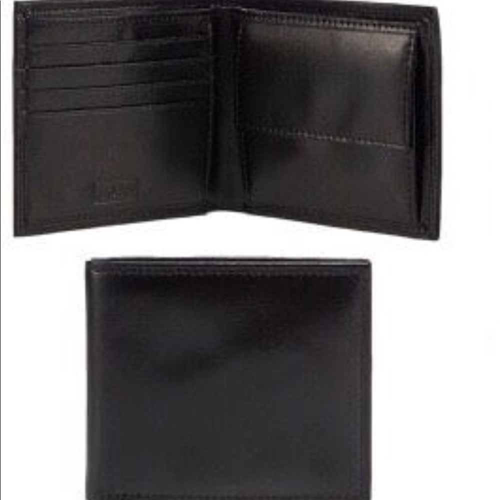 Mantaray Black Leather Wallet